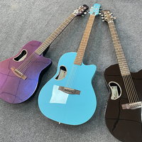 Smiger Carbonfaser-Gitarre für Modetrend, glatte Haptik, solide Decke, elektrische Akustikgitarre