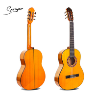 Smiger Flamenco-Gitarre aus massivem Holz, handgefertigt, Nylon, professionell