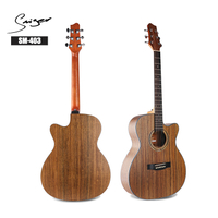 Verkaufe gut farbige Gitarre. 40-Zoll-Akustikgitarre aus synthetischem Holz mit Griffbrett und Steg