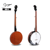 BJD-5 Banjo-Gitarre mit 5 Stahlsaiten, Holz-Remo-Top 