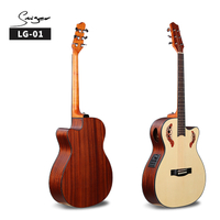 LG-01 Custom Make Akustikgitarre 40 Zoll mit speziellem Schallloch